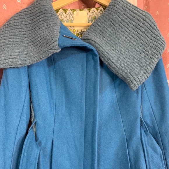 Anthropologie Blue Trench Coat - Picture 4 of 9